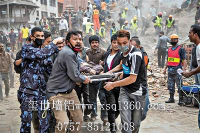 铝单板厂家和您一起关注国际新闻“尼泊尔强震”